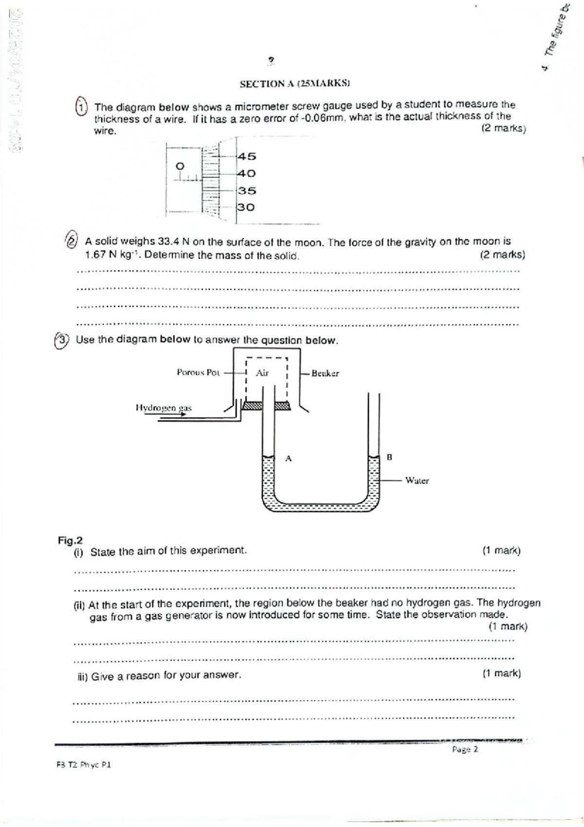 Phy PP1 - Revision Questions for Physics Exam - Studocu
