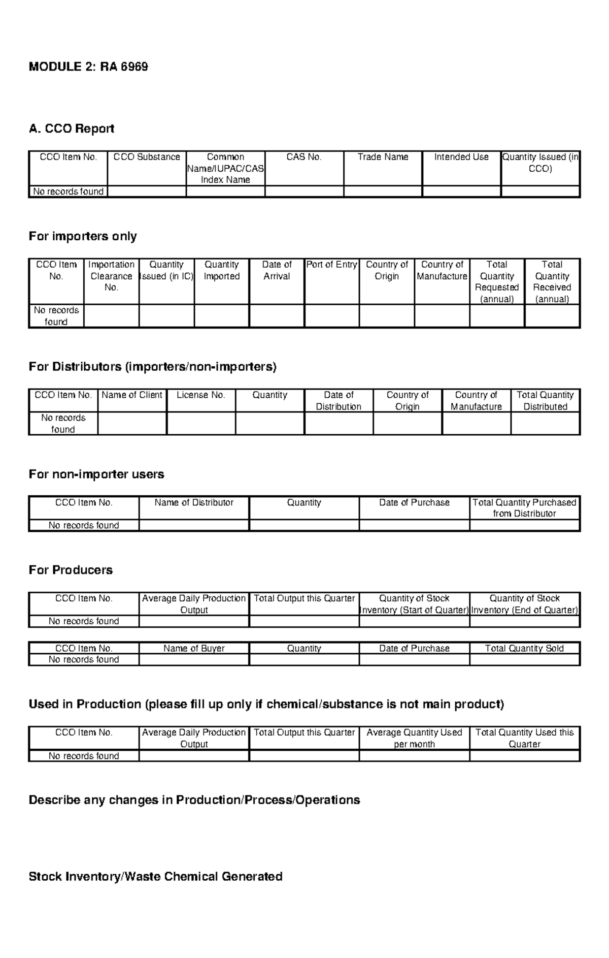 Module 2: RA 6969 CCO Report and Hazardous Waste Management - Studocu