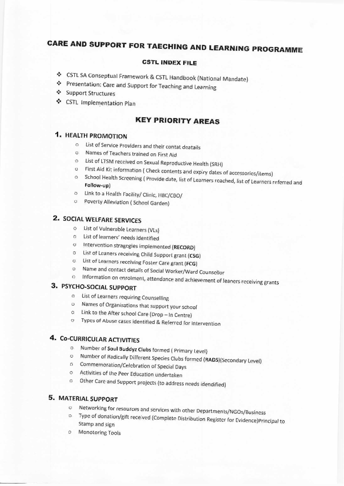 50 CSTL n Peer Education Info-2 - CARE AND SUPPORT FOR TAECHING AND ...