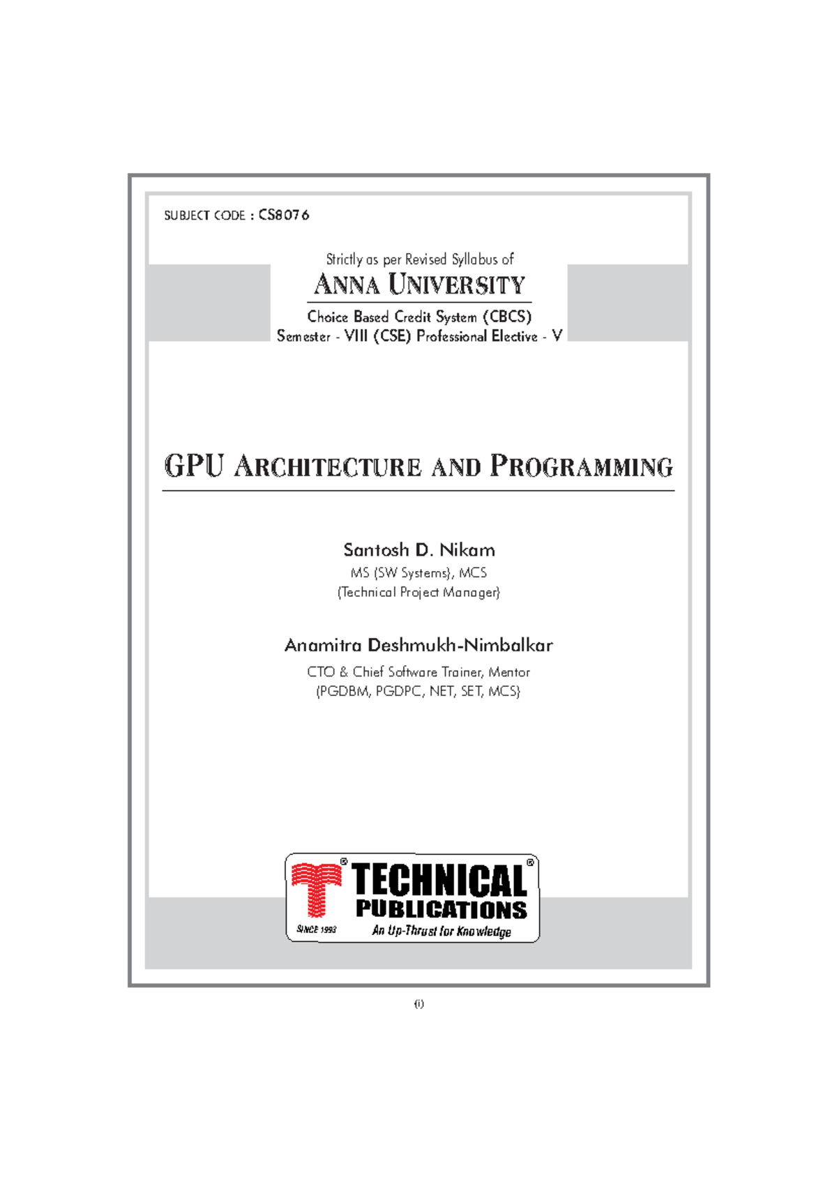 GPU Notes - (i) PUBLICATIONS ® TECHNICAL An Up-Thrust for Knowledge ...