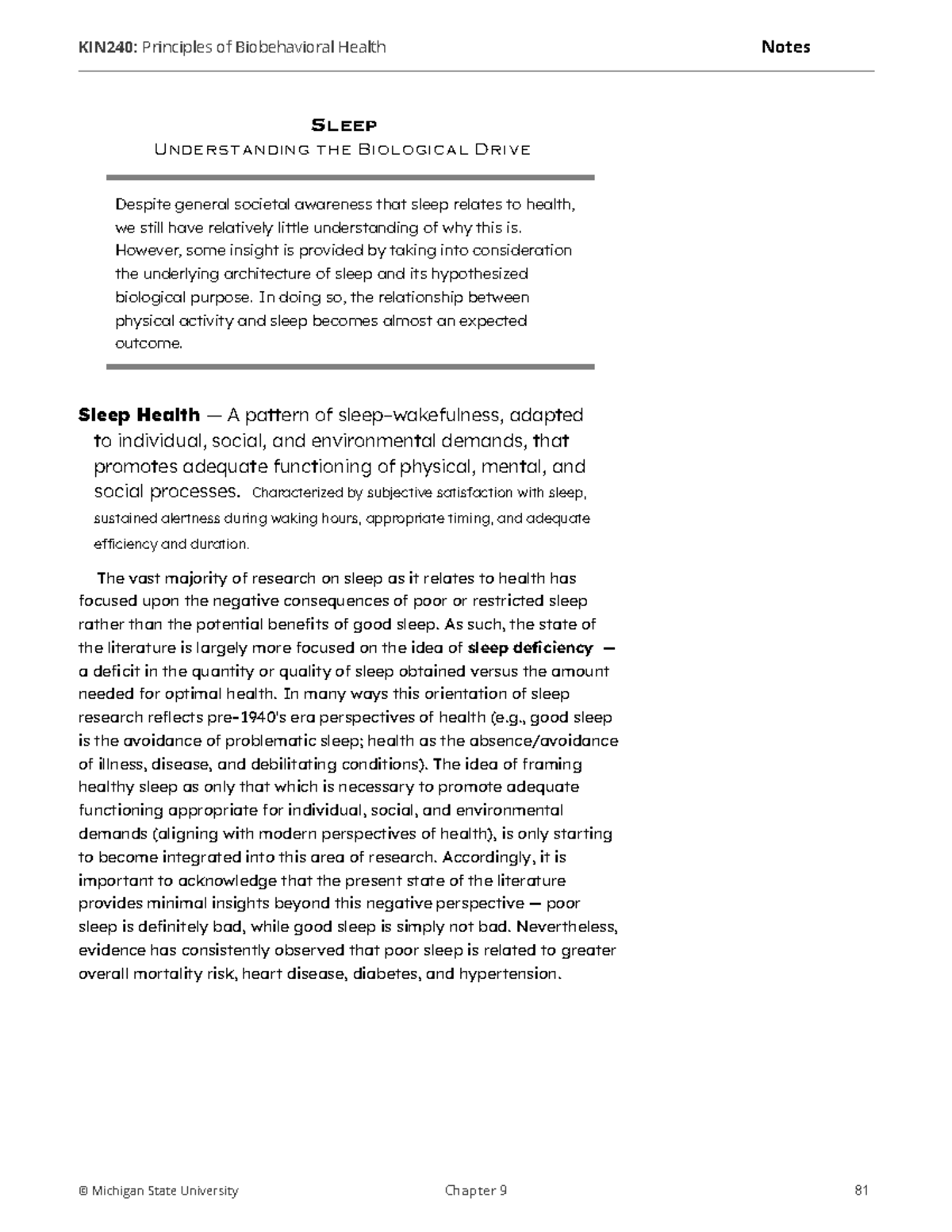 KIN240: The Impact of Physical Activity on Sleep Quality and Stages ...