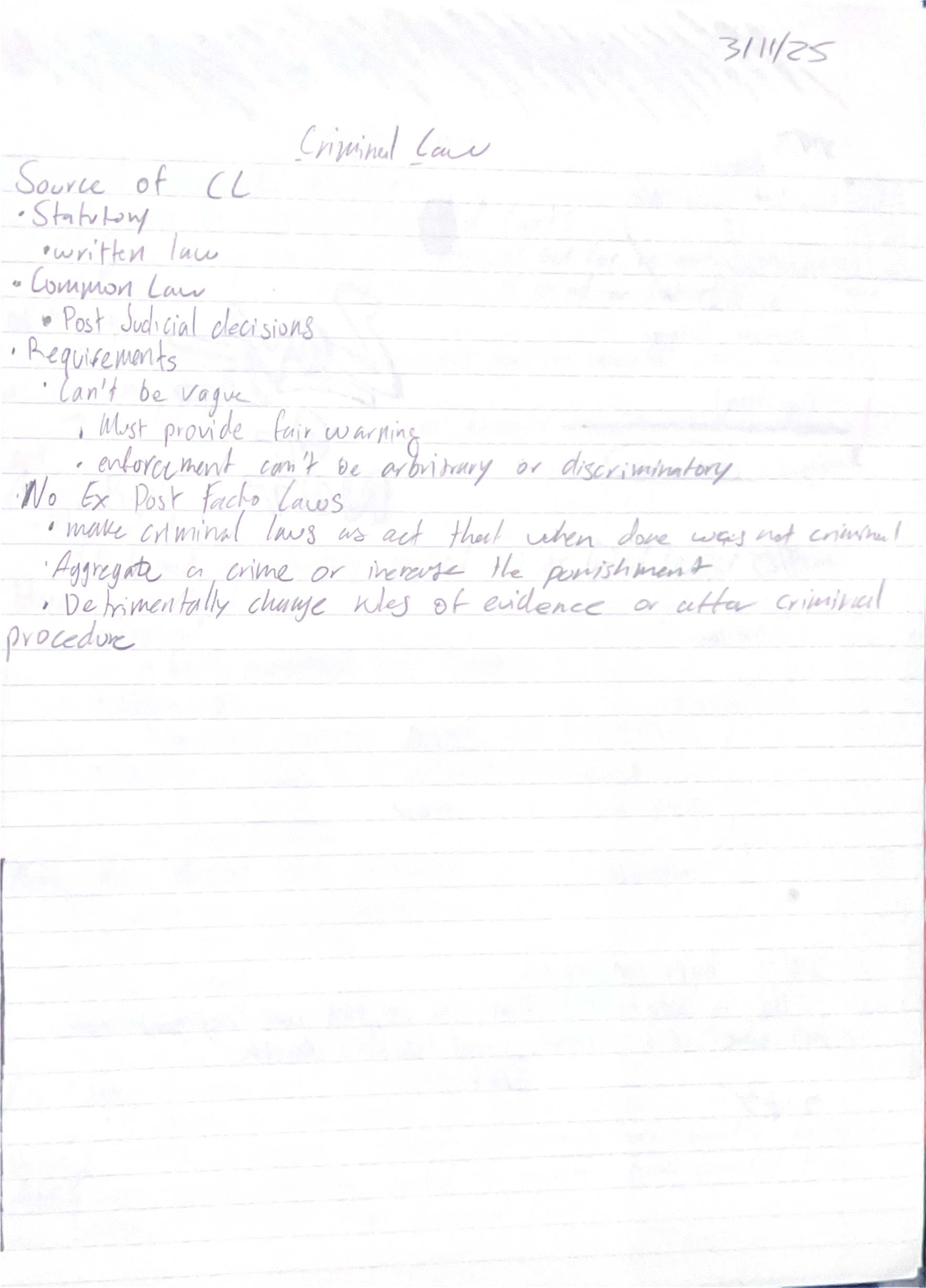 Key Concepts in Criminal Law for Course ABC 101 Final Exam - Studocu