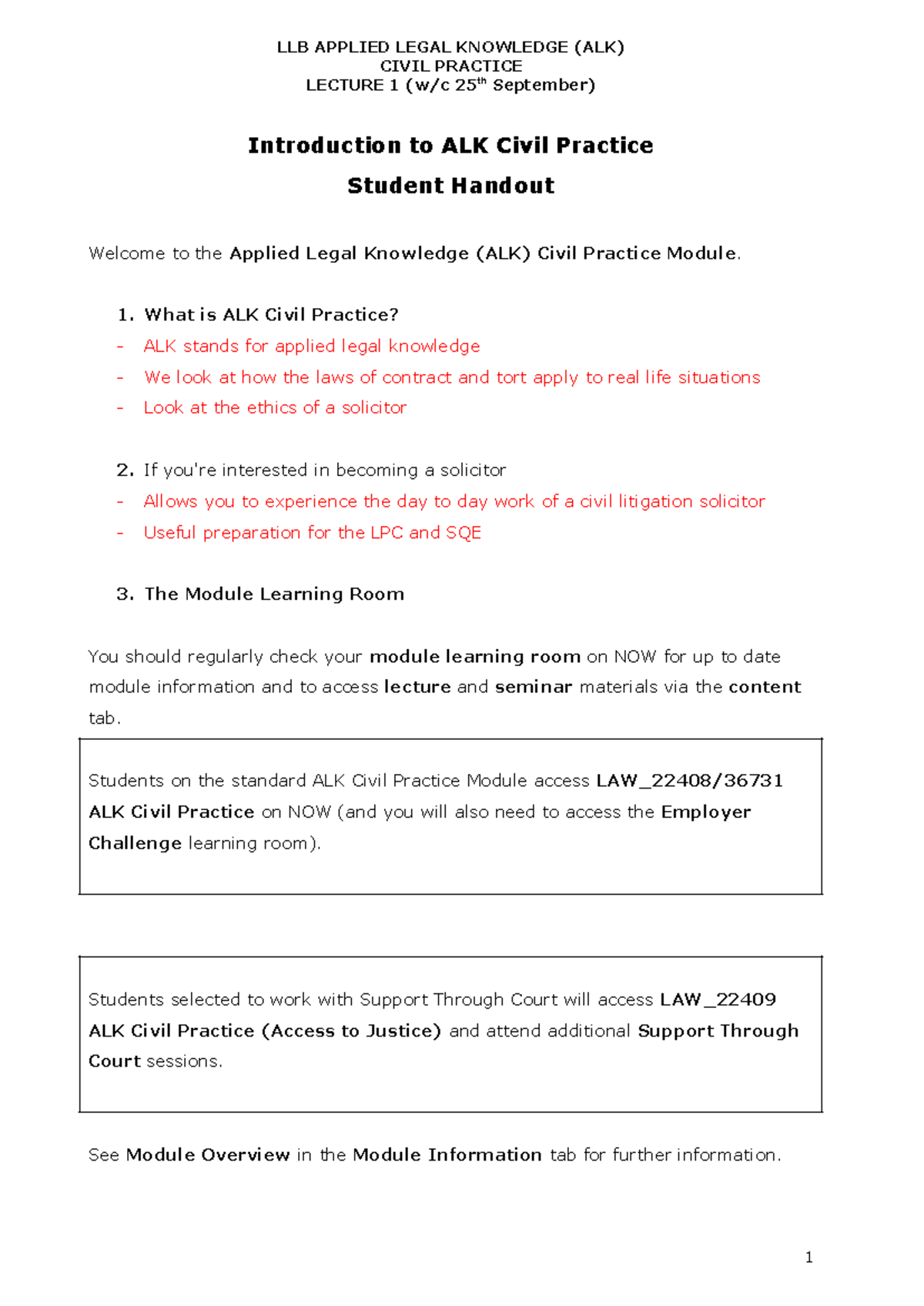 Lecture 1 Introduction - CIVIL PRACTICE LECTURE 1 (w/c 25th September ...