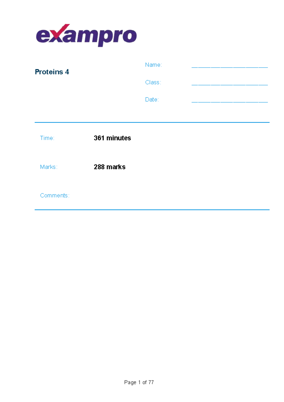 Proteins 4: Comprehensive Study Guide for Enzyme Function and Activity ...