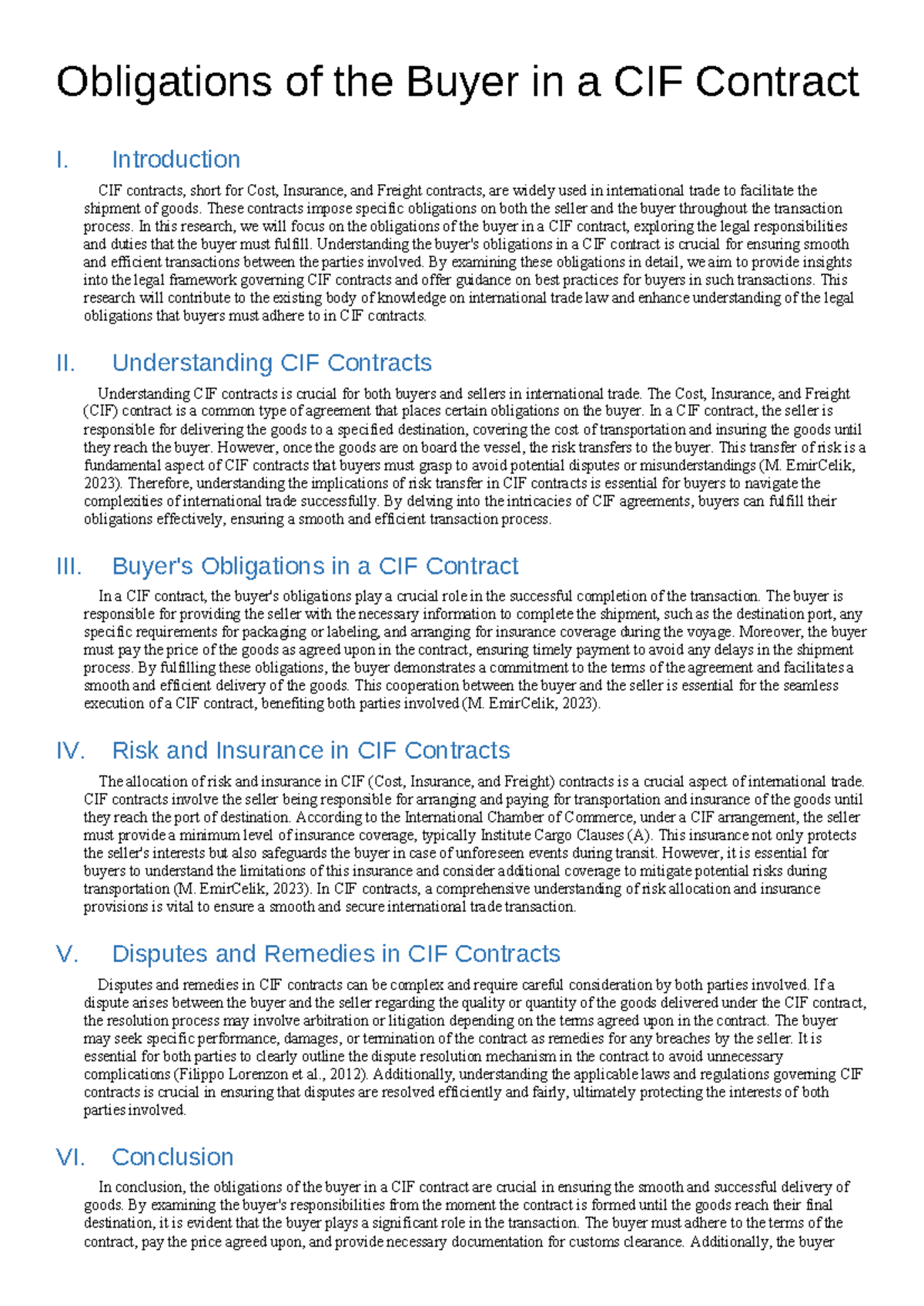 Obligations of the Buyer in a CIF Contract: A Comprehensive Overview ...