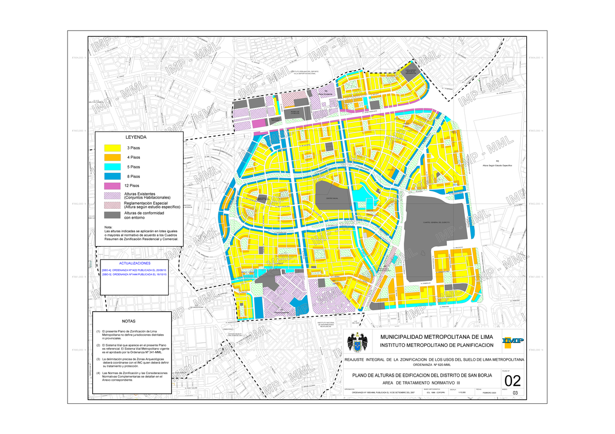 San Borja Alturas Zoning Plan [SBO-5] - February 2023 - Studocu