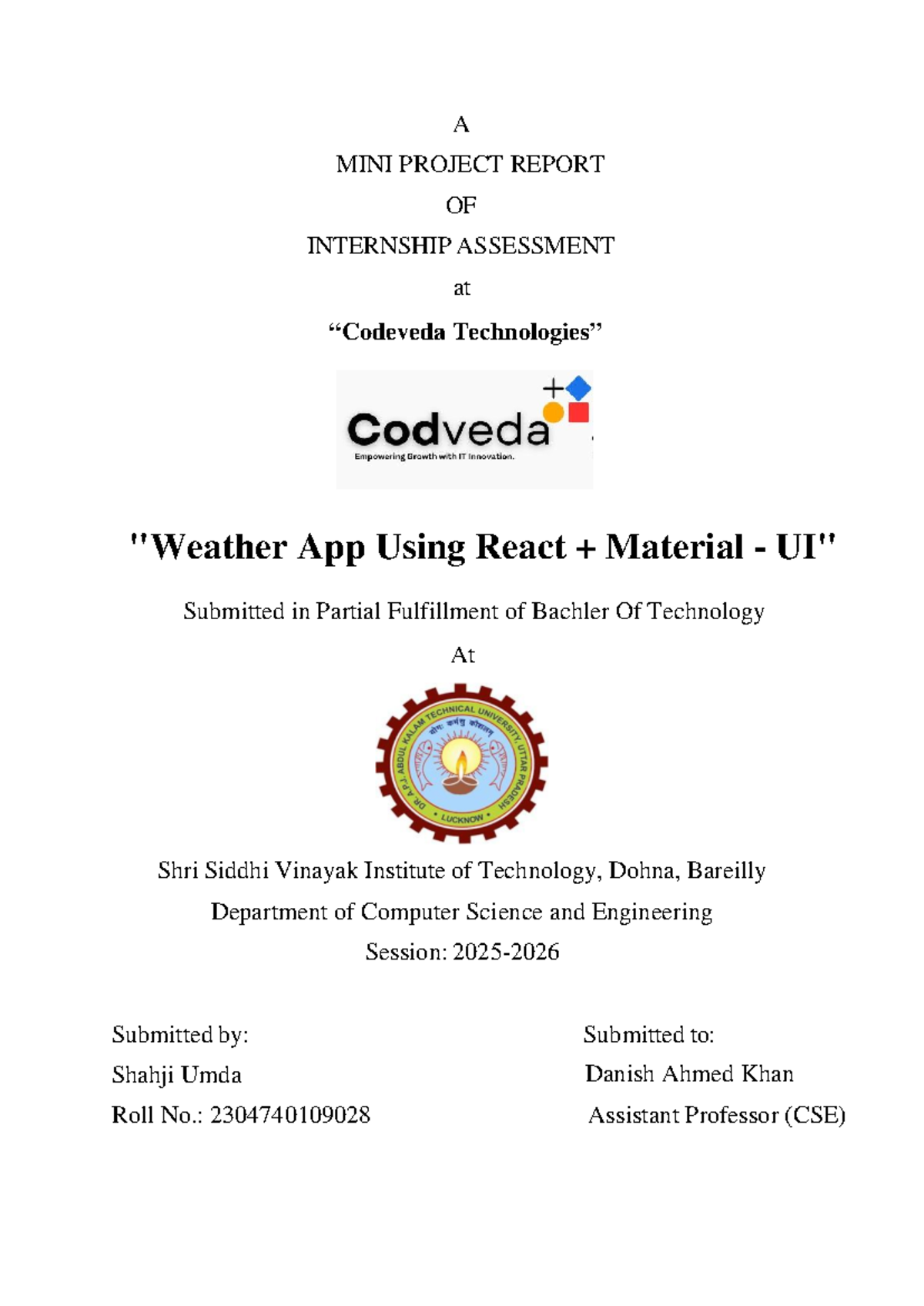 Frontpage Codeveda - awesome - Computer science - 0 A OF INTERNSHIP ...