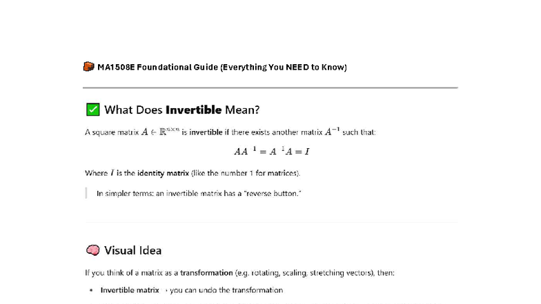 MA1508E Guide to Using pinv in MATLAB for Stability - Studocu