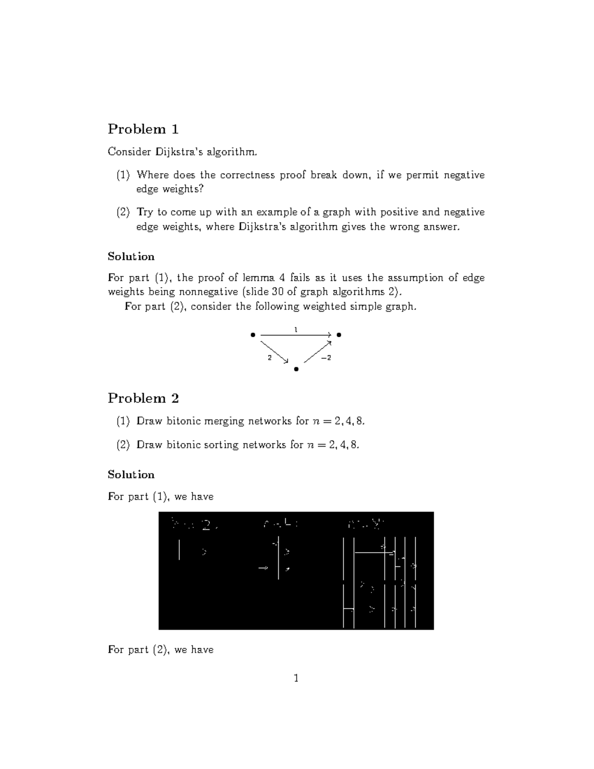 Worksheet 10 - Dijkstra's Algorithm & Bitonic Networks Analysis - Studocu