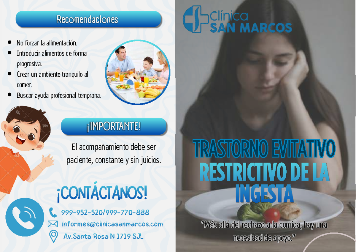 Charla sobre Trastorno Restrictivo por Evitación de la Ingesta - Studocu