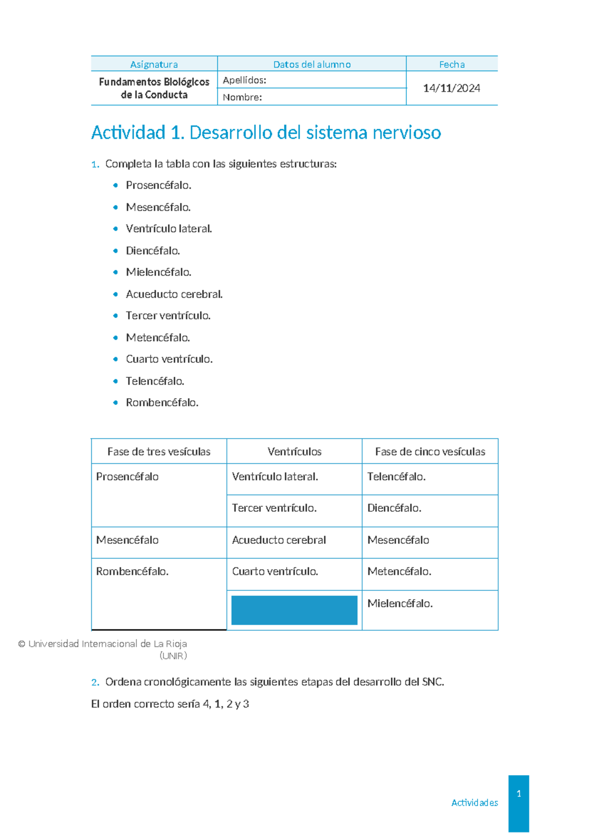 Gpsi04 Act1 Ind - Fundamentos Biológicos: Desarrollo del SNC - Document Preview