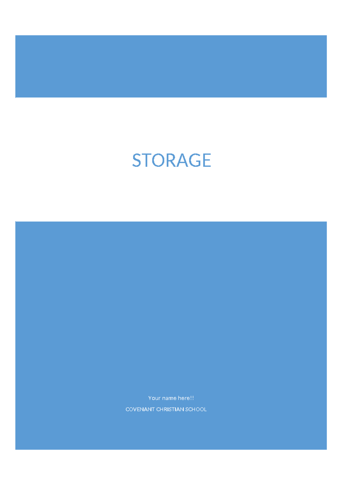 STORAGE SOLUTION Project Proposal & Design Brief - Studocu