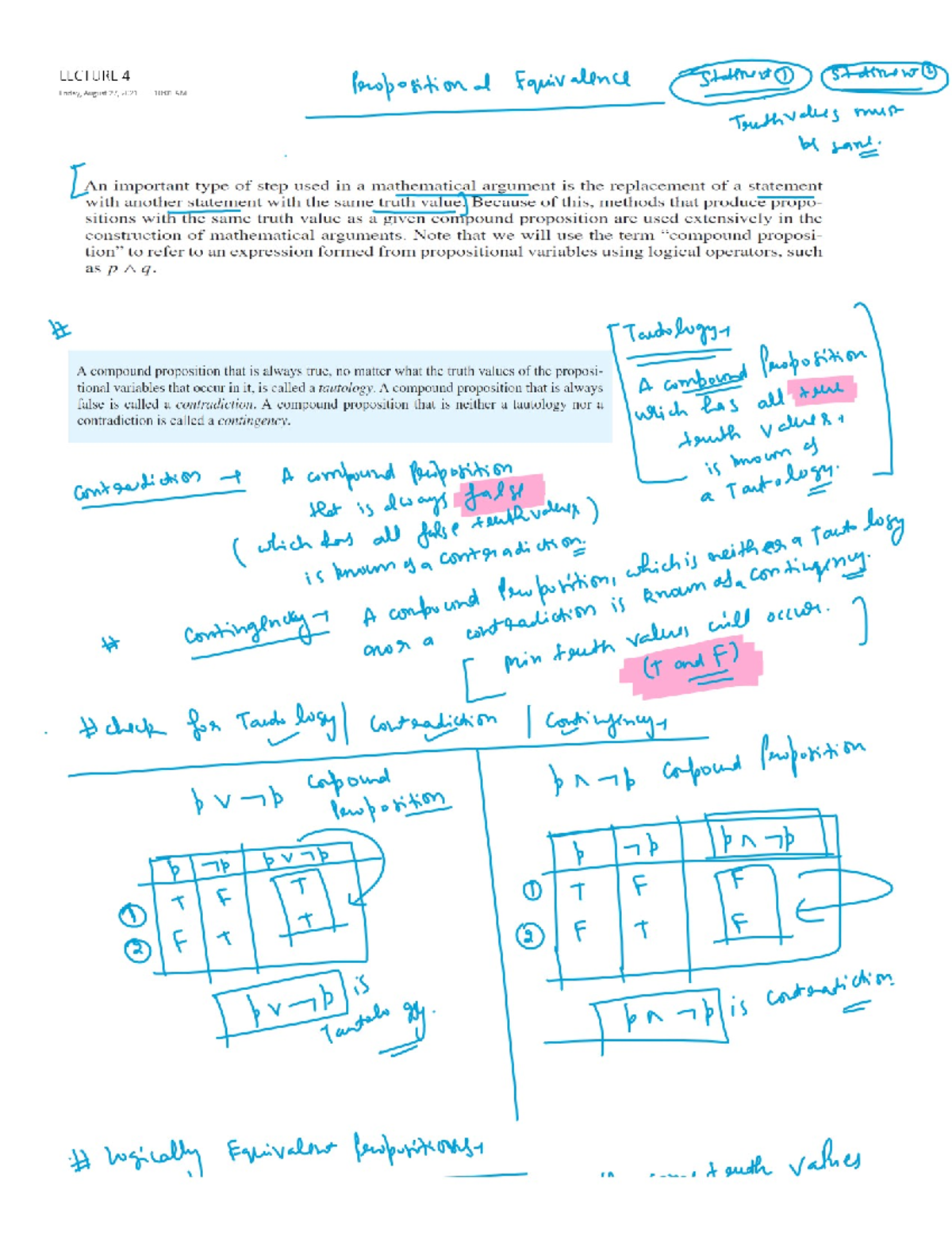 Discrete Mathematics Logic and proof 4 - LPU - Studocu