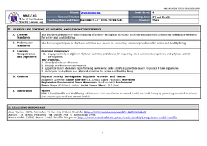 DLL Science 4 Q4 W8 - Lesson Plan - MATATAG K to 10 Curriculum Weekly ...