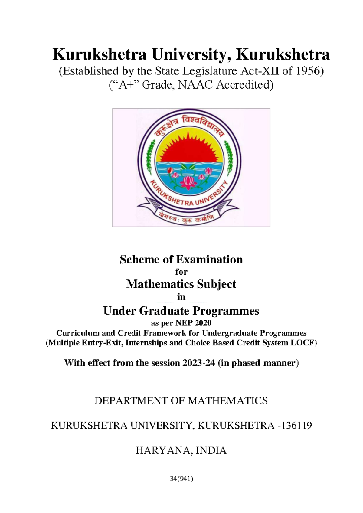 3-Mathematics - Maths - Kurukshetra University, Kurukshetra ...