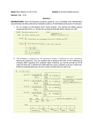 De Torres Ryan Stephen Process Model Activity - Computer Engineering ...