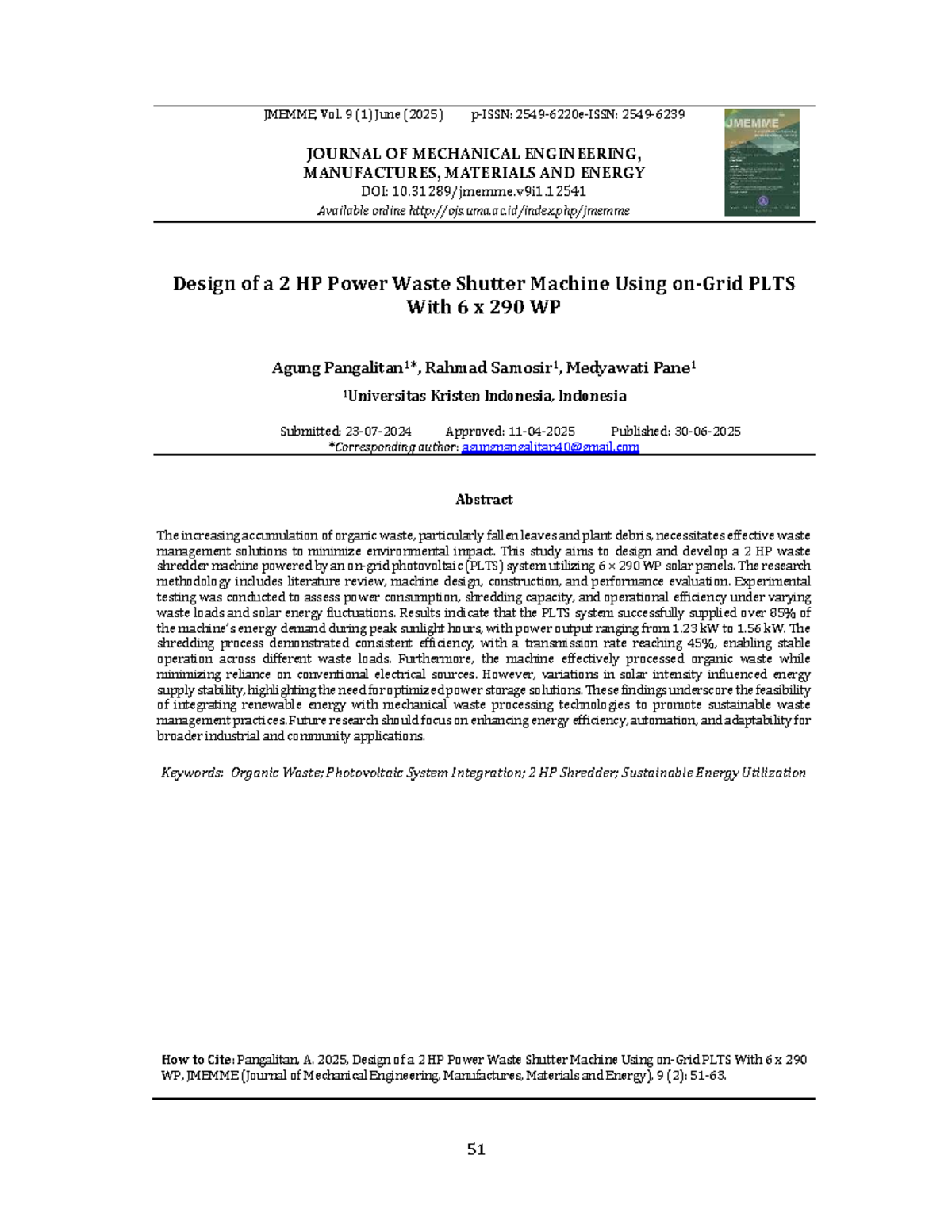 Design and Development of a 2 HP Waste Shredder Machine Using PLTS ...