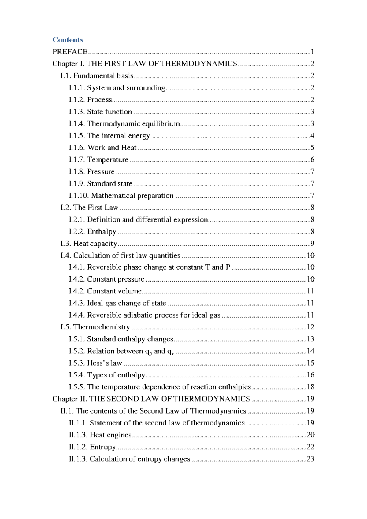 11-2014 - Chemical Thermodynamics Lecture Notes - Studocu