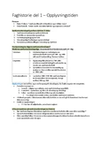 Samfunnsvitenskapelig Exfac - Faghistorie del 1: Opplysningstiden