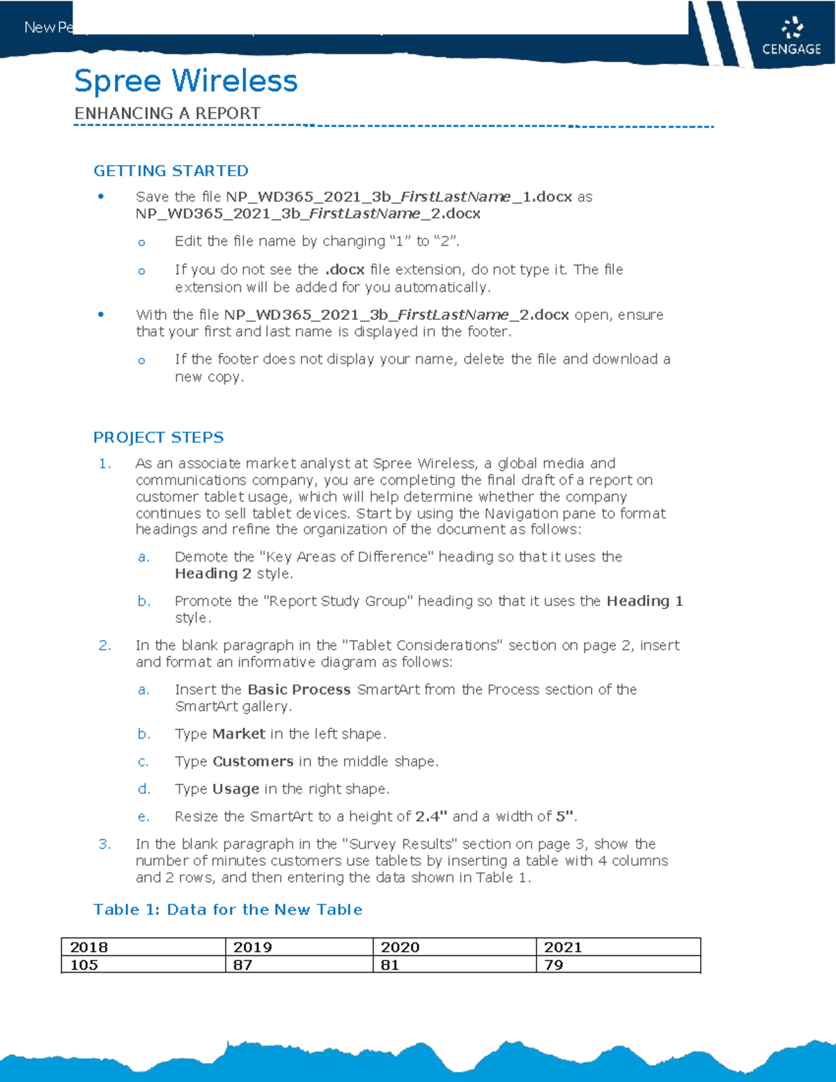New Perspectives Word Module 3: SAM Project 1b Tablet Customer Report ...