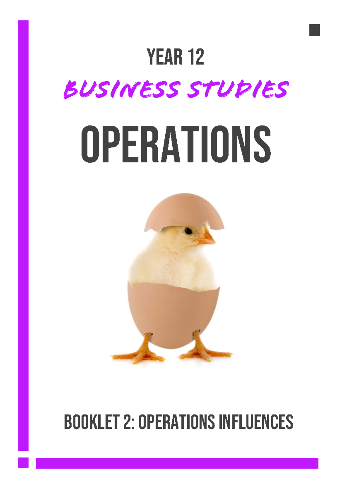 12BS Operations Influences Booklet 2: Globalisation and Supply Chain ...