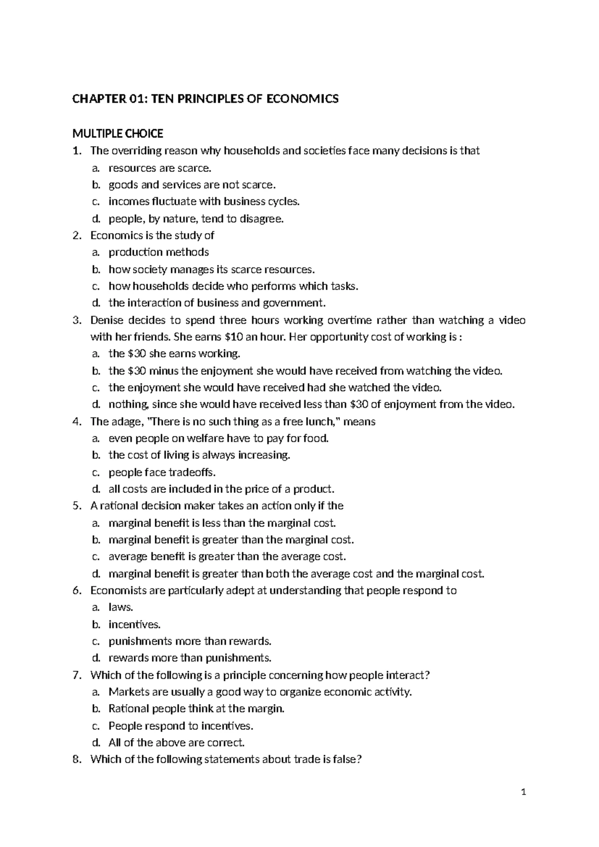 ACCT 101: Quiz on Accounting Principles and Journal Entries - Studocu