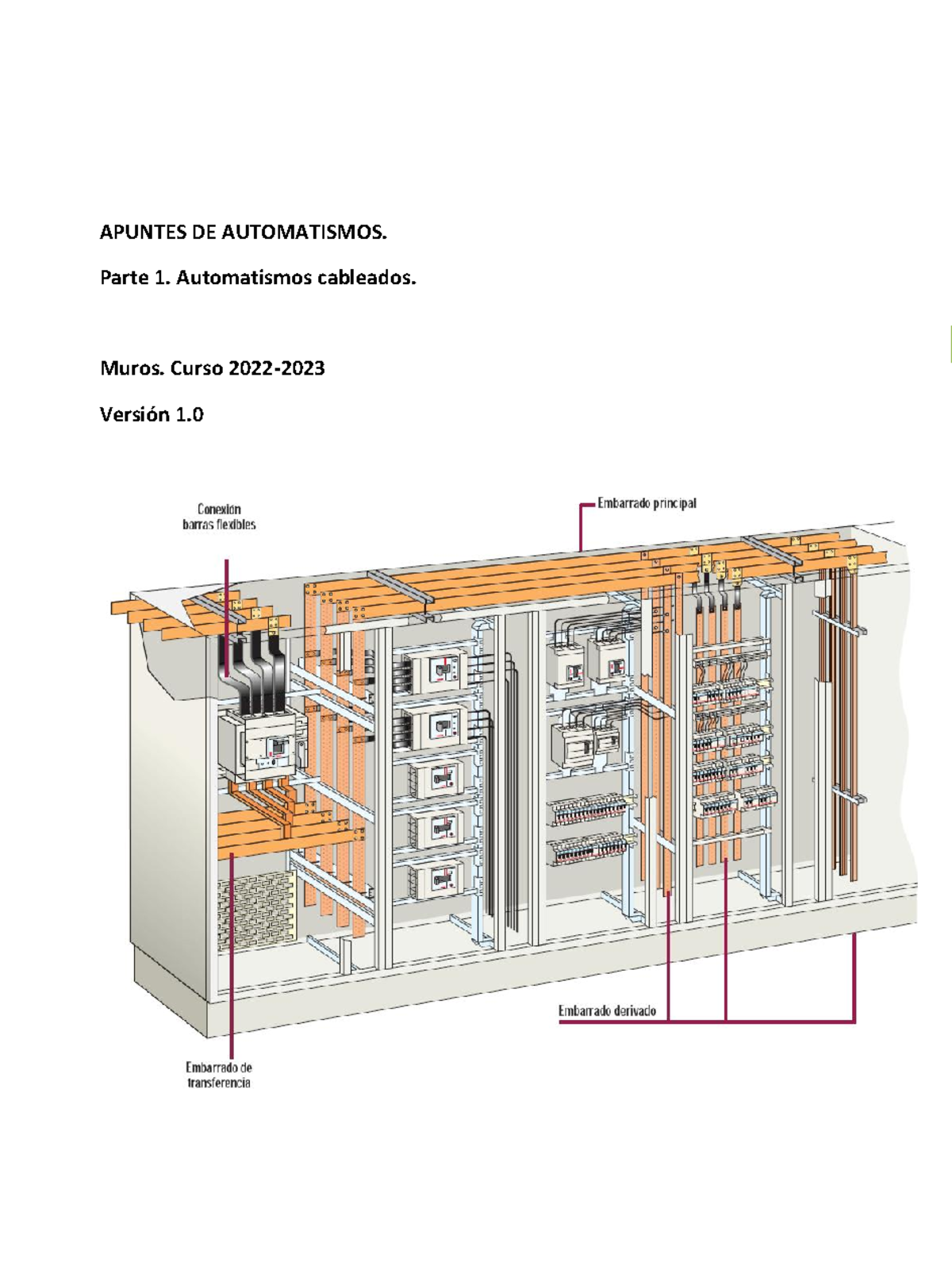 APUNTES DE AUTOMATISMOS CABLEADOS - Parte 1: Fundamentos Eléctricos ...