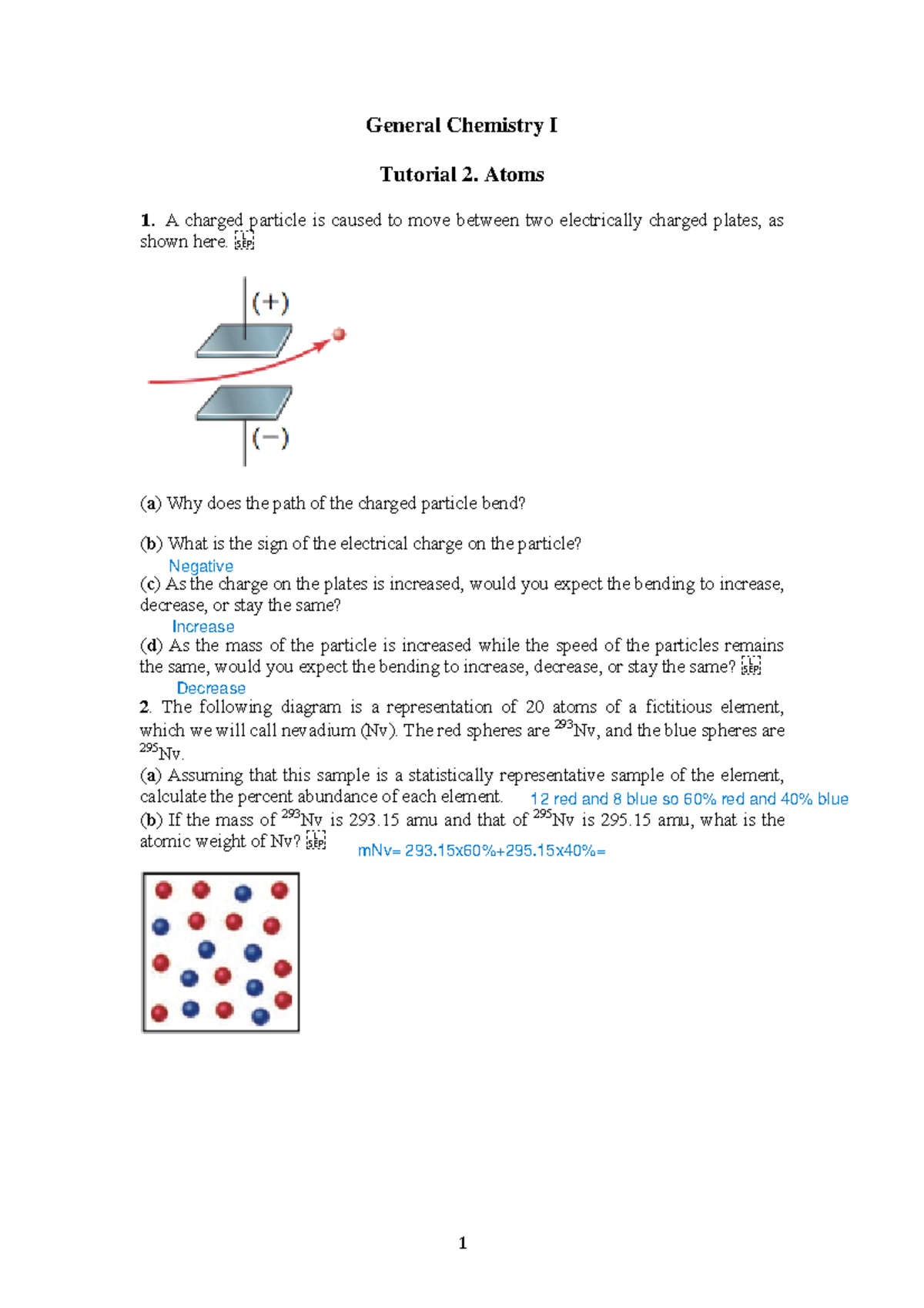 General Chem I Tutorial 2: Exploring Atomic Structure and Properties ...