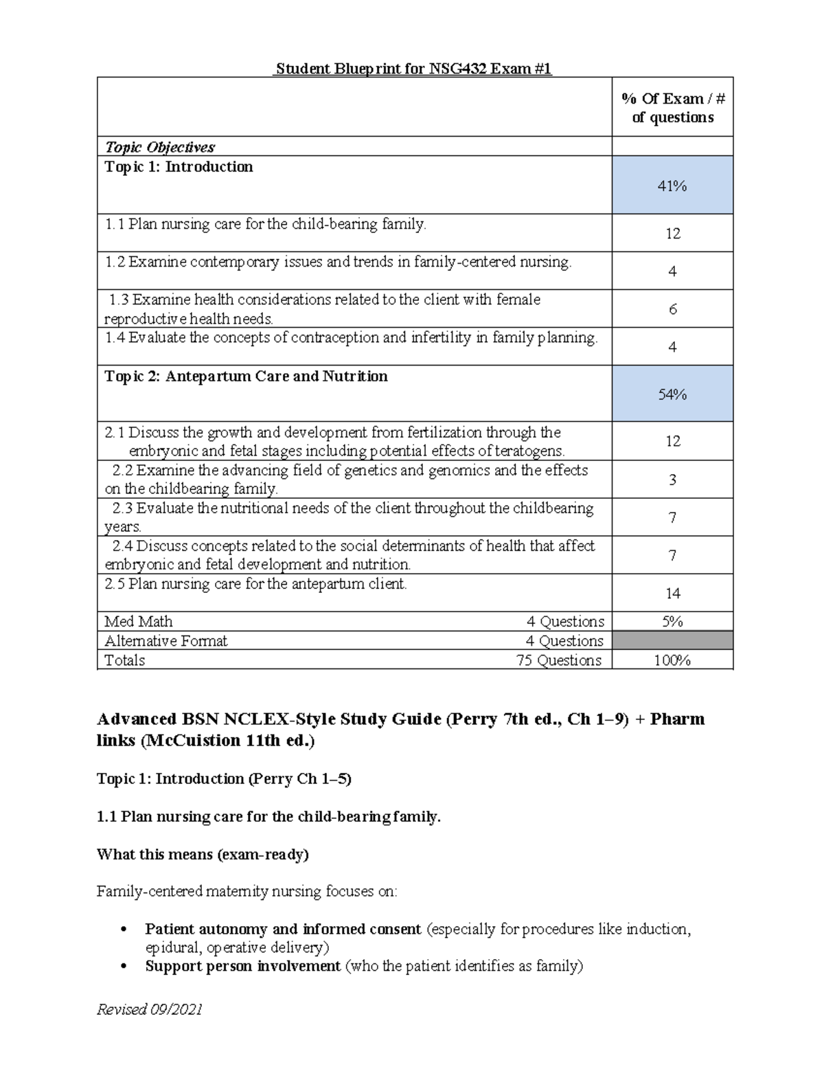 NSG432 Final Exam Study Guide: Key Topics and Practice Questions - Studocu