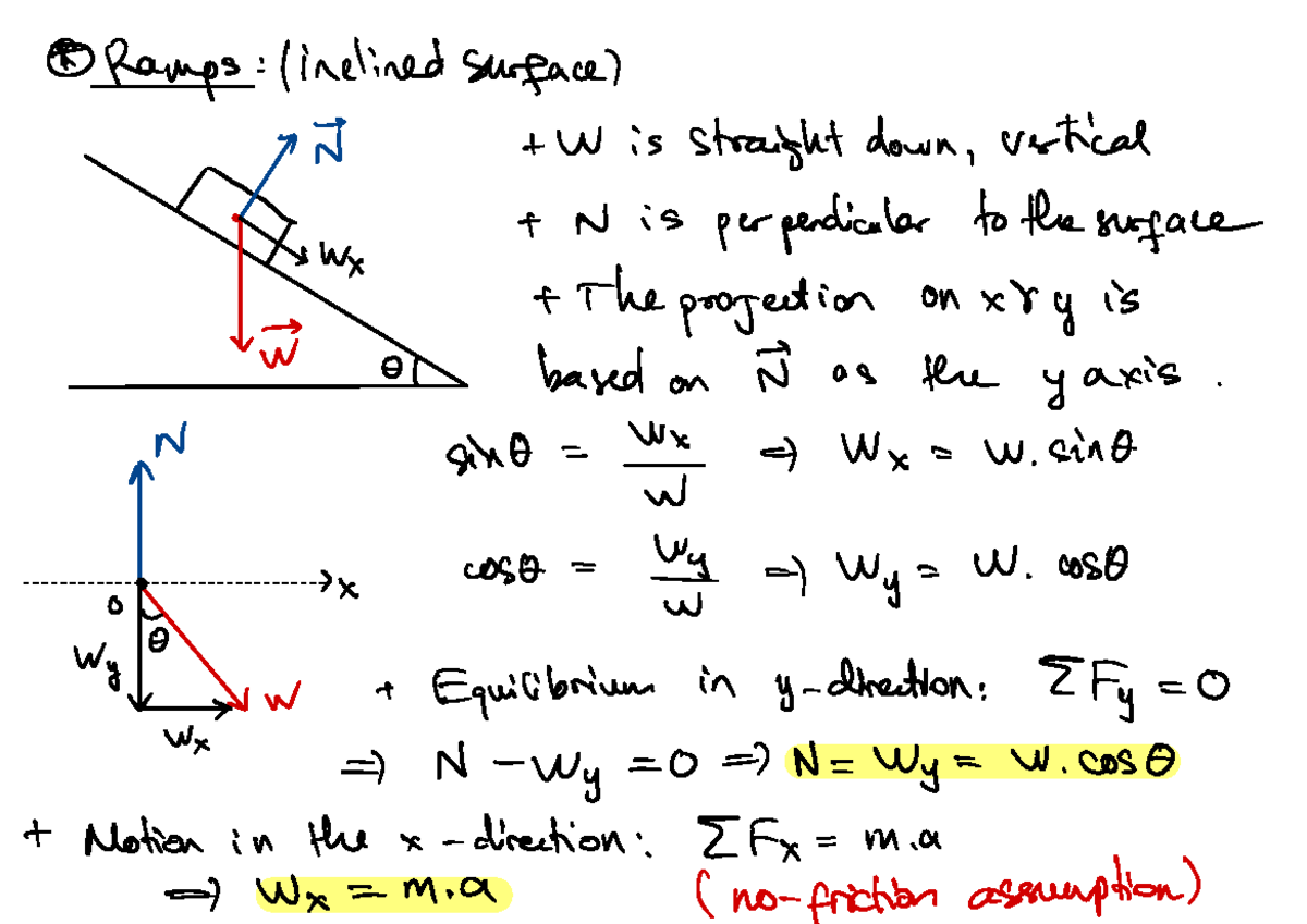 Physics 101: Inclined Plane Motion and Equilibrium Analysis - Studocu