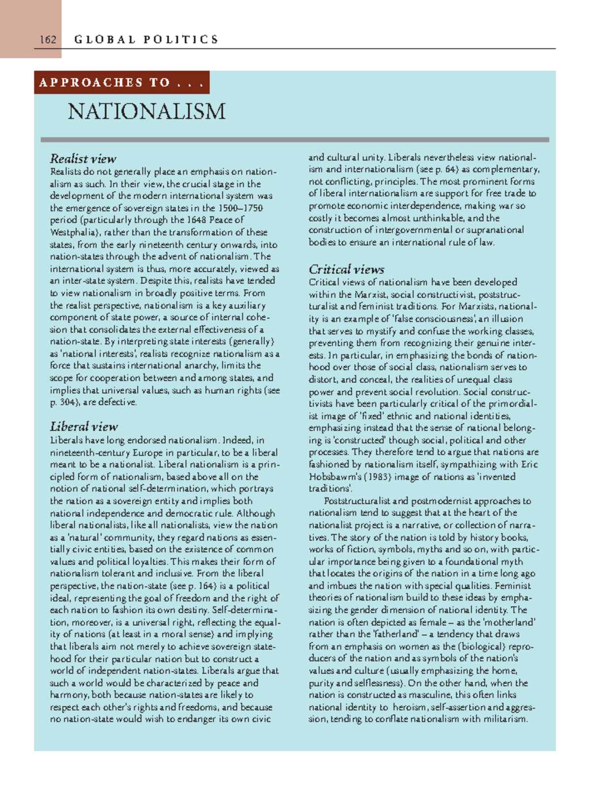 Global Politics 94: Analyzing Nationalism Perspectives and Impacts ...