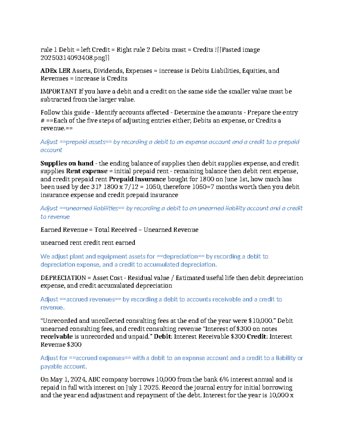 3.2.1 Essential Accounting Rules: Debits & Credits Guide - Studocu