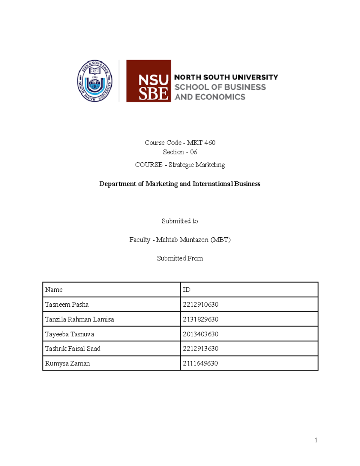 MKT 460 final project report on GlowGrain skincare strategy - Studocu
