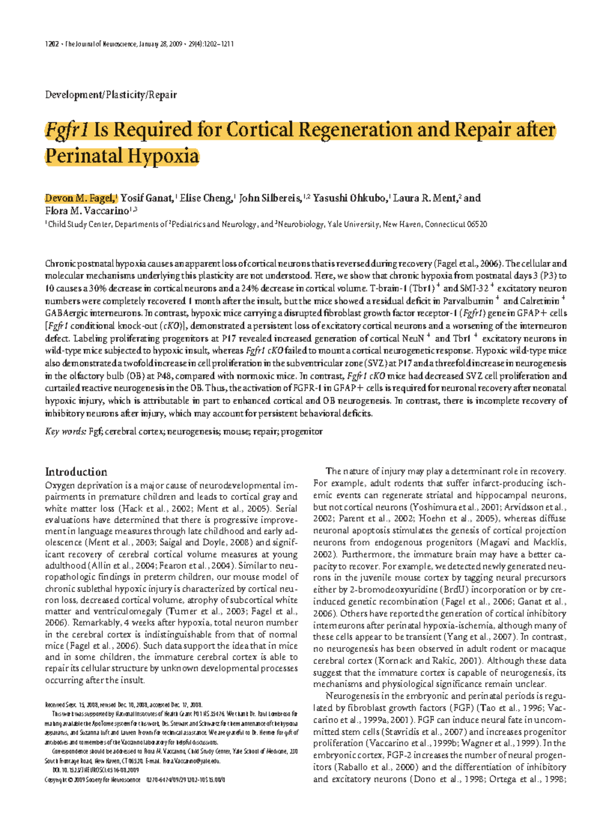 1202 Fgfr1's Role in Cortical Regeneration Post-Hypoxia: J. Neurosci ...