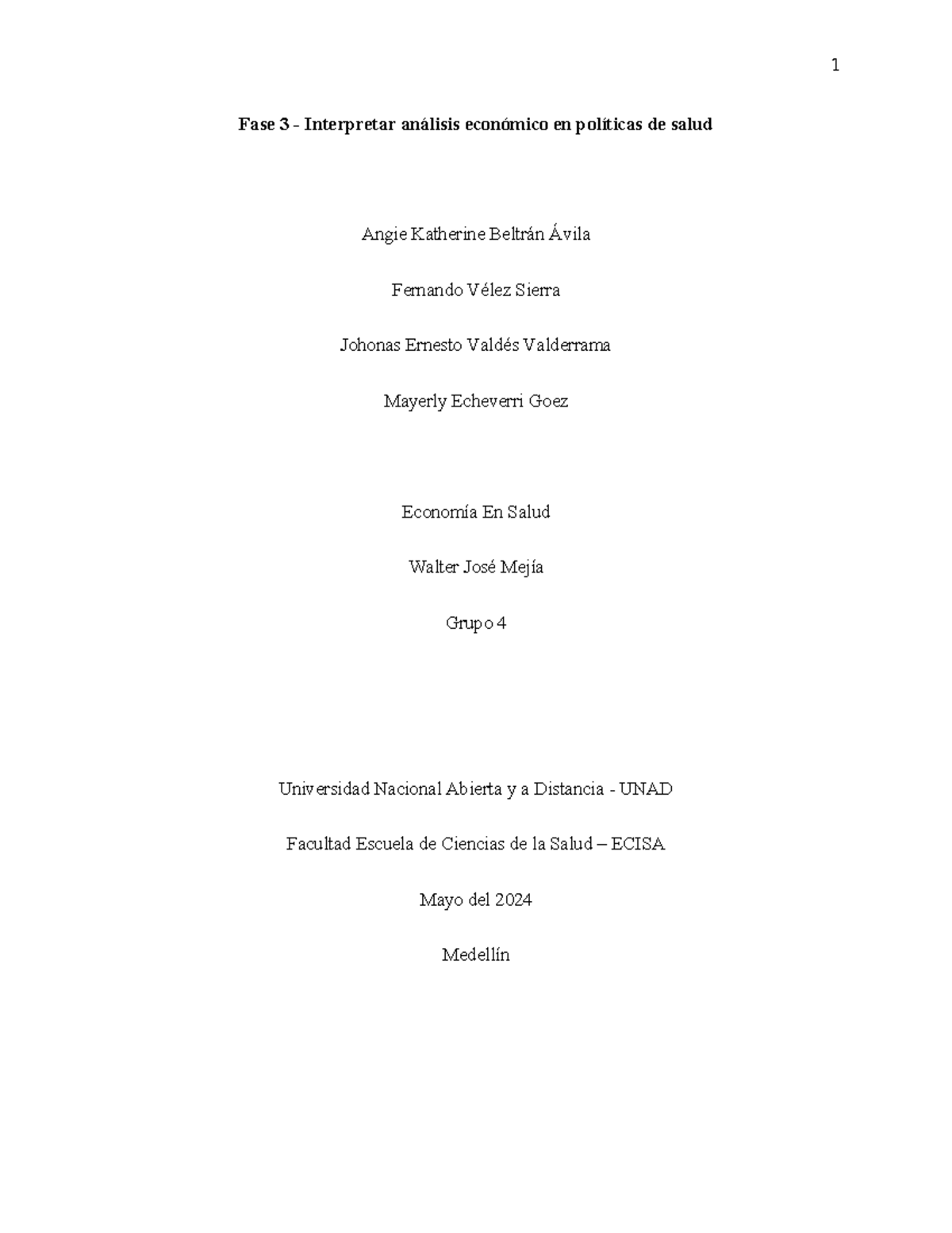 Fase 3 - Análisis Económico de Políticas de Salud en Colombia - Document Preview