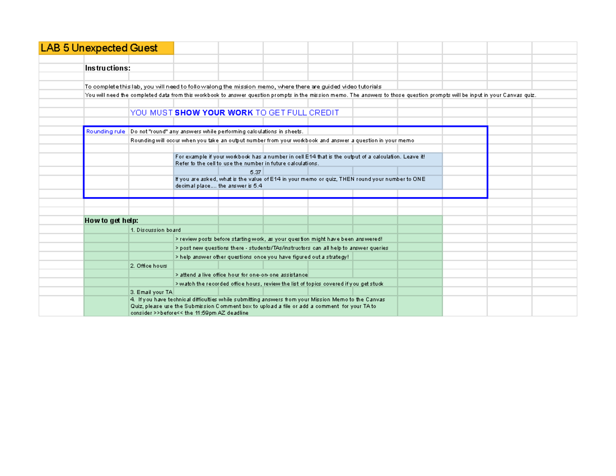 LAB 5: Unexpected Guest - Workbook Instructions and Data Analysis - Studocu