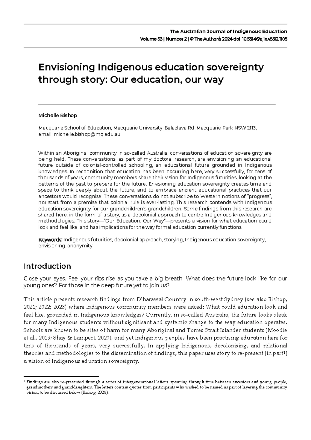 Indigenous Educators' Leadership in Early Childhood Edu. in Australia ...