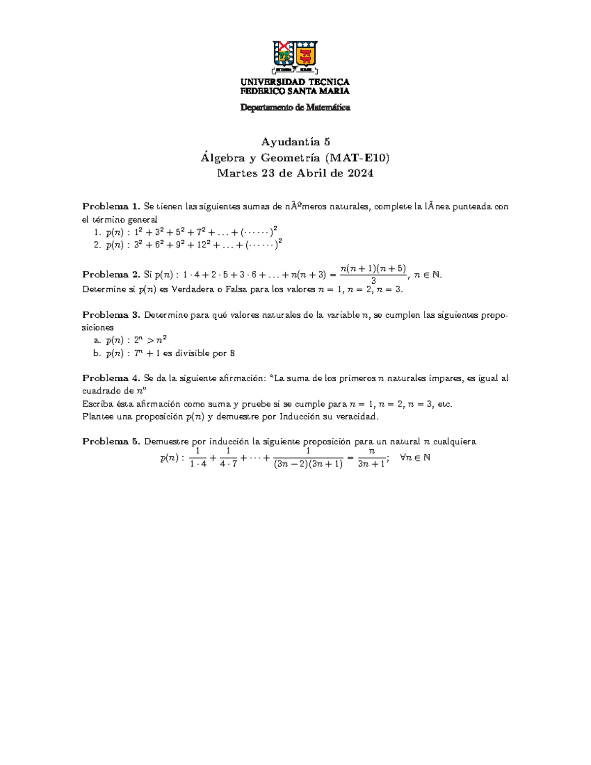 Certamen 2 Matemáticas SEM 1 - 2018: Ejercicios y Soluciones - Studocu