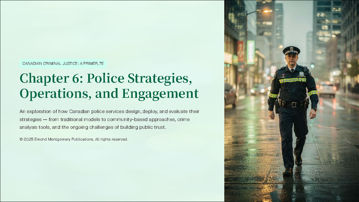 Chapter 6: Police Strategies and Community Engagement in Canadian ...