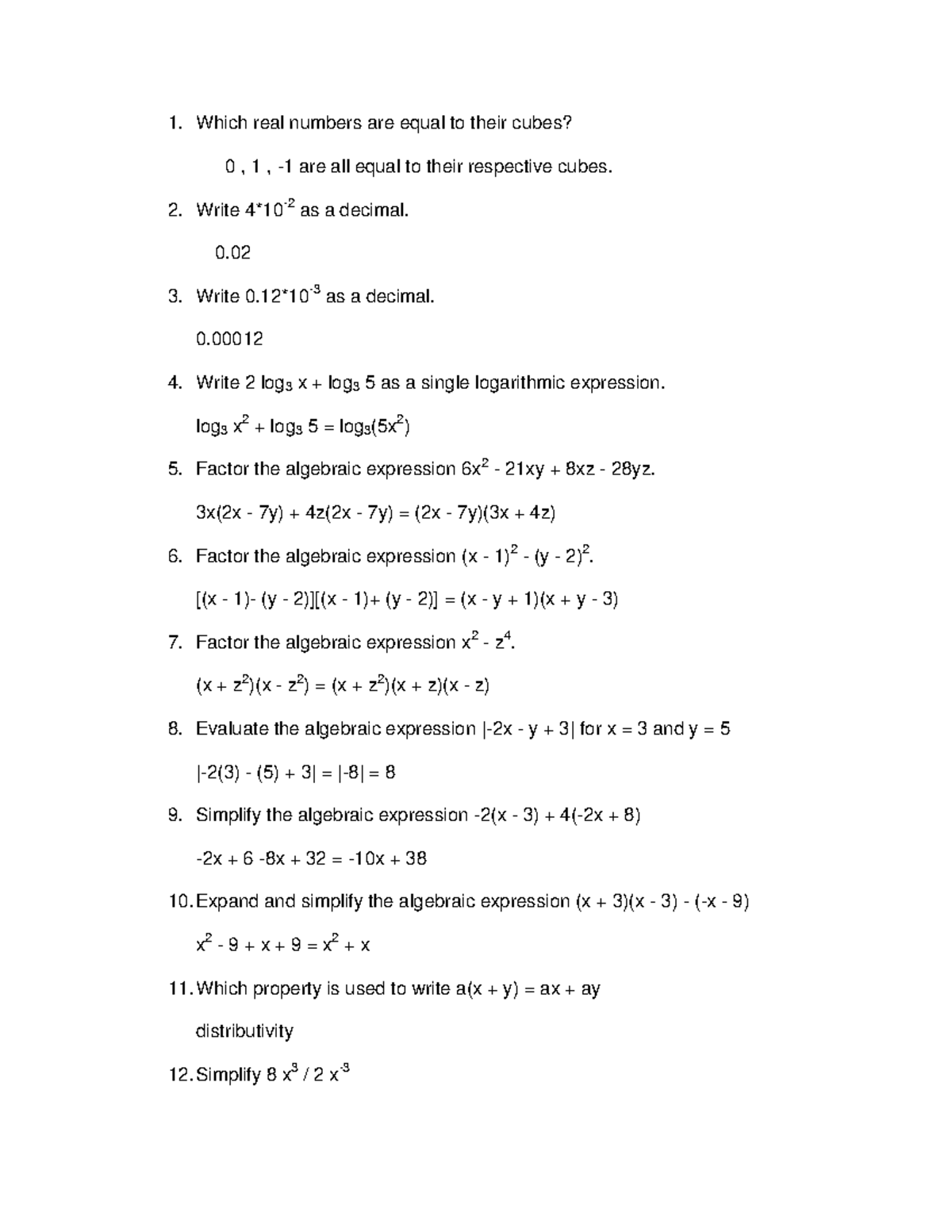 Sample Exam 6 - Grade 12 Math Word Problems with Solutions - Studocu