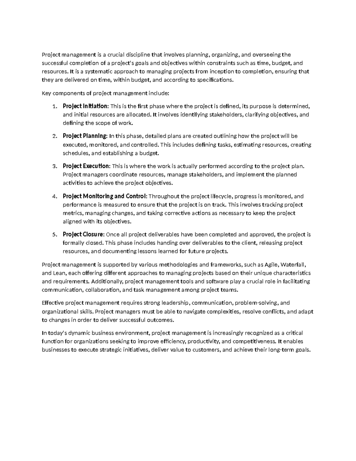 Navigating Success: The Essentials of Project Management - Project ...