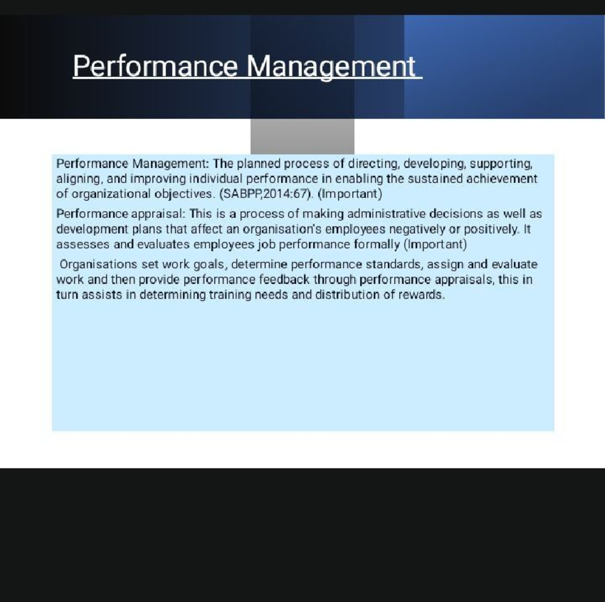 IOPS SU 5-6 - Performance Management and Appraisal Insights - Studocu