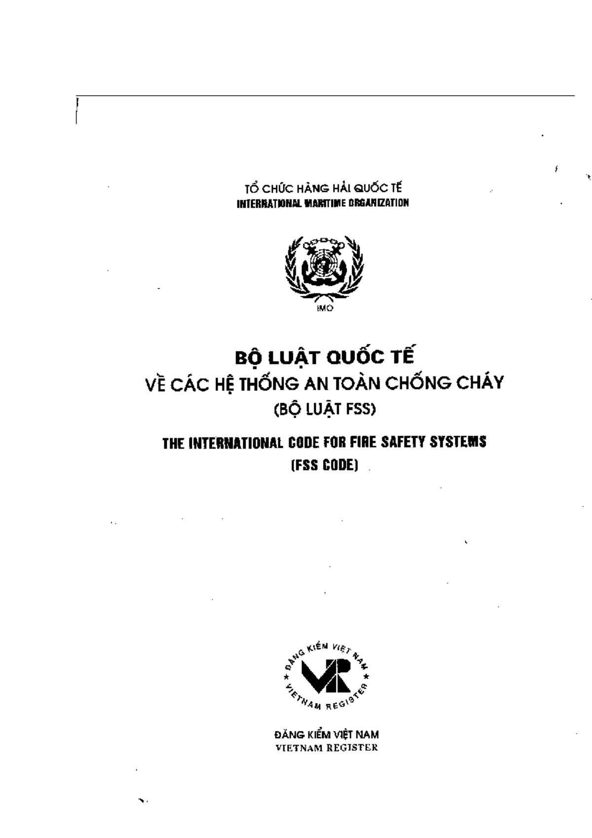 FSS Code: Quy Định An Toàn Chống Cháy Theo IMO - Studocu