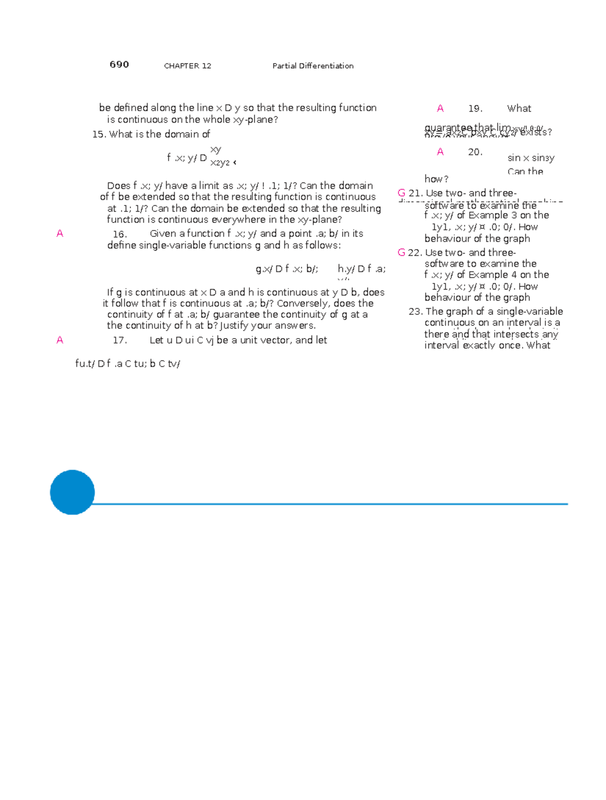 690 CHAPTER 12: Partial Differentiation and Continuity in Multivariable ...