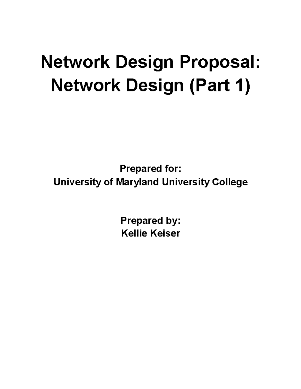Network Design Proposal for UMUC Technology Building (Part 1) - Studocu