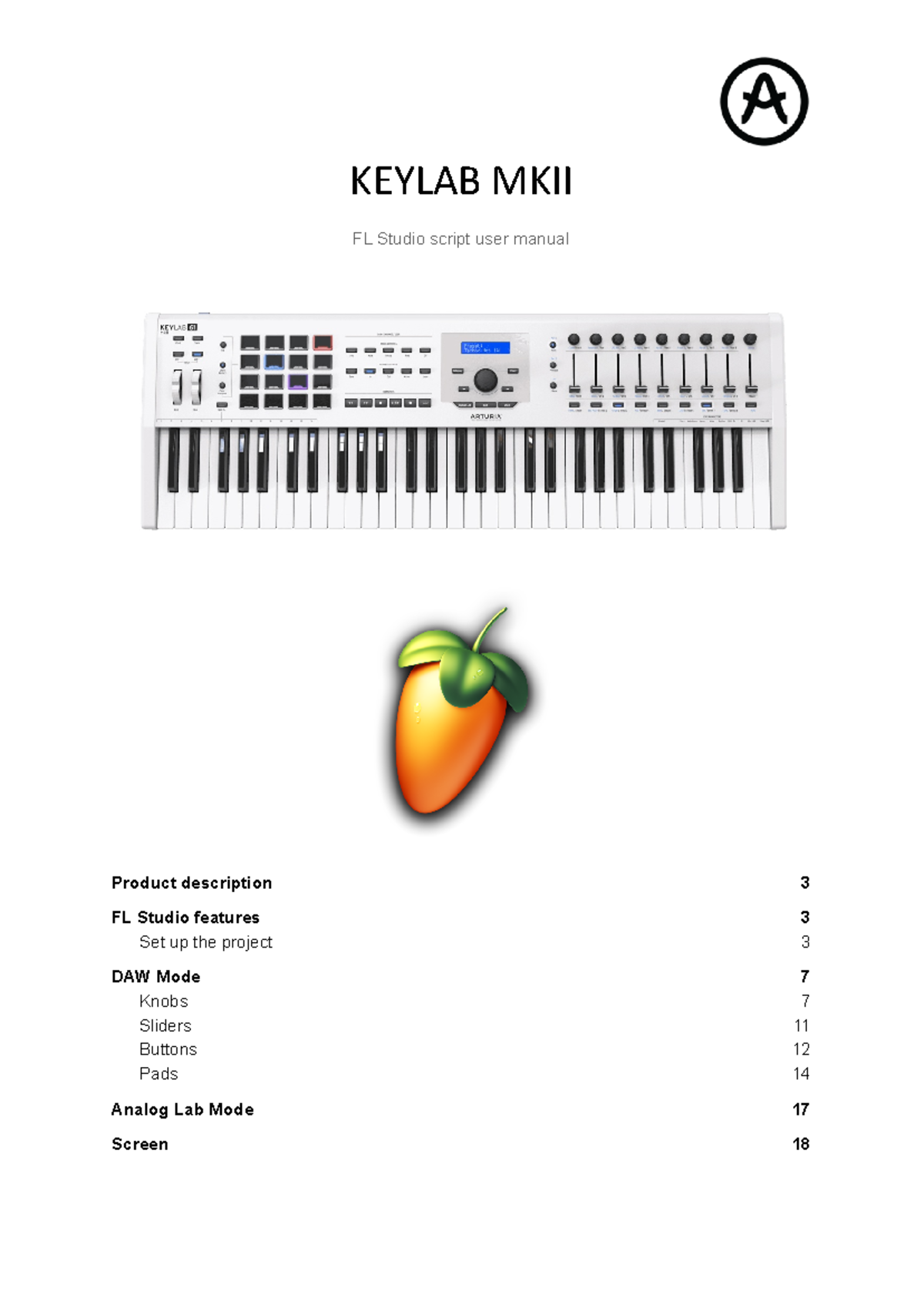 KeyLab MKII FL Studio User Guide: Setup & Features Overview - Studocu