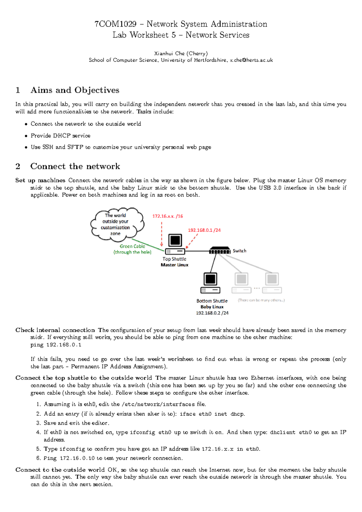 Lab 5. Network Services - 7COM1029 – Network System Administration Lab ...