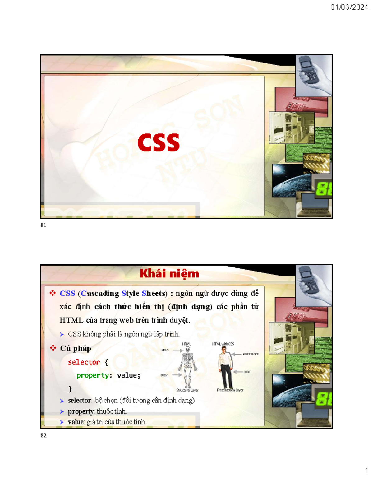 C3 CSS - Bài giảng về Khái niệm và Cách sử dụng CSS - Studocu