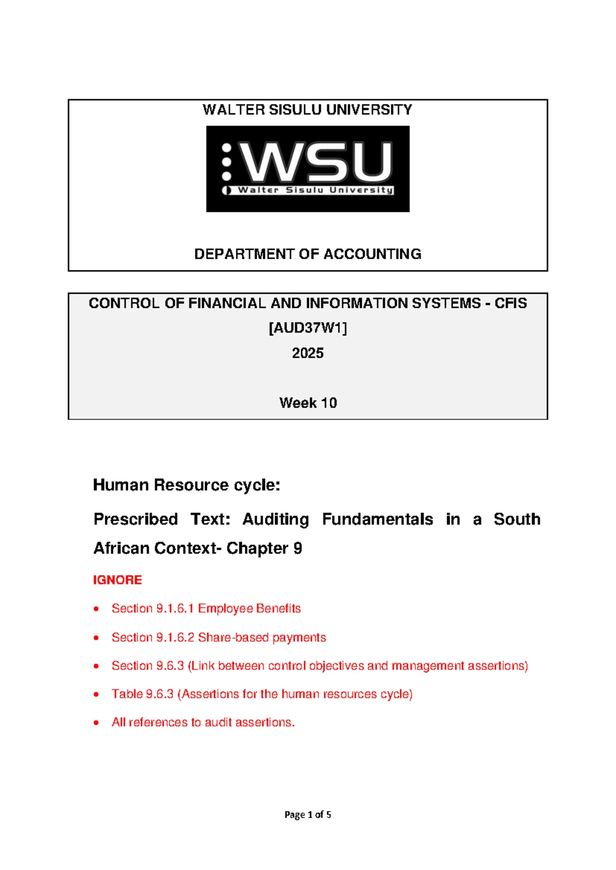 Week 5 & 6 Class Example Suggested Solutions on Inventory Control - Studocu