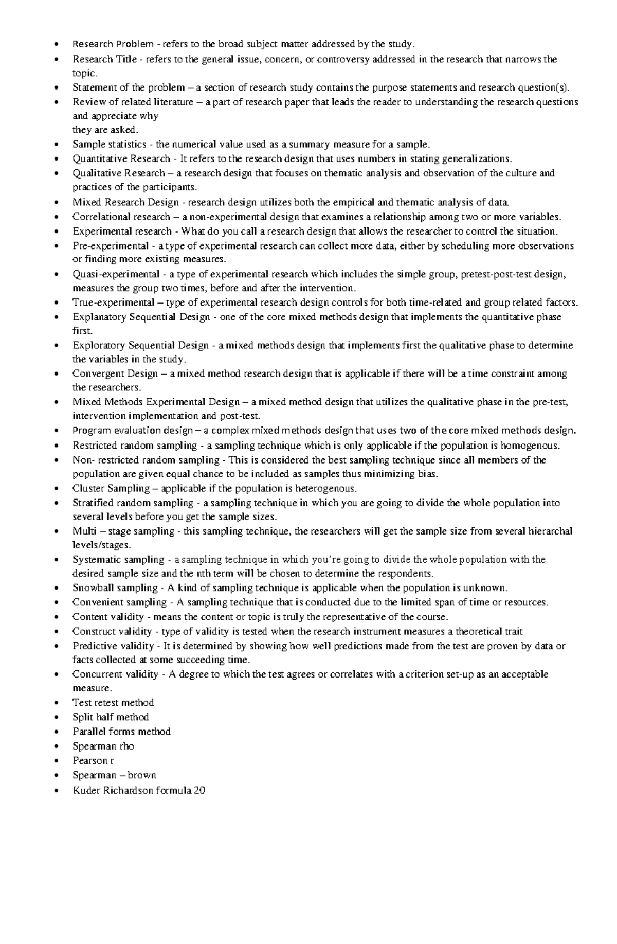 3Is - Summary of Research Fundamentals & Design Concepts - Studocu